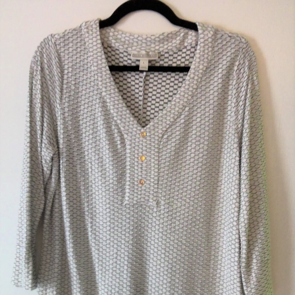 Dana Buchman 3/4 Sleeve Career Classic Pullover
